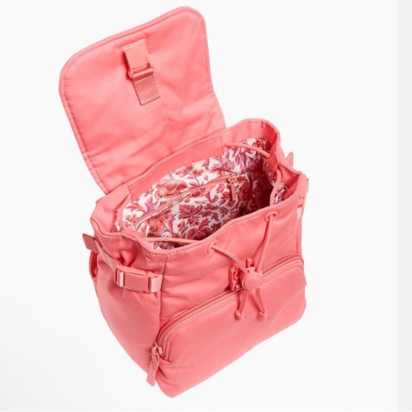 Vera Bradley Utility Mini Backpack in Rouge Rose - Picture 3 of 3